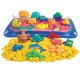 WOOPIE Piasek Kinetyczny 0,8 kg Zestaw w Koszyku z Foremkami + Basen