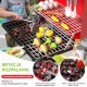 WOOPIE Grill Barbecue Zestaw 41 el. Efekty Świetle Para Wodna