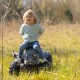 SMOBY Traktor XXL Metaliczny na Pedały z Przyczepką