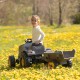 SMOBY Traktor XXL Metaliczny na Pedały z Przyczepką