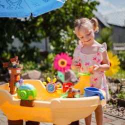 WOOPIE Stolik Wodny Piracka Łódź Armatka Wodna Bąbelki Parasol