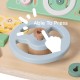 CLASSIC WORLD Drewniana Kierownica Wielofunkcyjna Tablica Edukacyjna