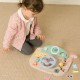 CLASSIC WORLD Drewniana Kierownica Wielofunkcyjna Tablica Edukacyjna