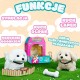 WOOPIE Piesek Ineraktywny Pluszowy z Kością Bichon Golden Retriever