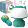 WOOPIE Multifunkcyjna Lampka RGB Głośnik Bluetooth Karaoke Modulator Głosu Karta SD AUX Turkusowa
