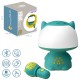 WOOPIE Multifunkcyjna Lampka RGB Głośnik Bluetooth Karaoke Modulator Głosu Karta SD AUX Turkusowa
