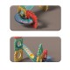 WOOPIE Klocki Magnetyczne Konstrukcyjne Tor Kulkowy 3D 128el.
