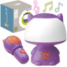 WOOPIE Multifunkcyjna Lampka RGB Głośnik Bluetooth Karaoke Modulator Głosu Karta SD Fioletowa