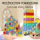 WOOPIE Klocki Magnetyczne Konstrukcyjne 3D Zestaw Edukacyjny Zamek Pojazdy110el.