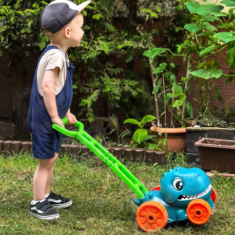 WOOPIE Kosiarka Na Bańki Mydlane Dinozaur Z Płynem W Zestawie