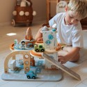TOOKY TOY Parking Drewniany Kosmiczna Stacja