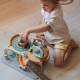 TOOKY TOY Drewnian Kosmiczny Parking  Stacja Kosmiczna