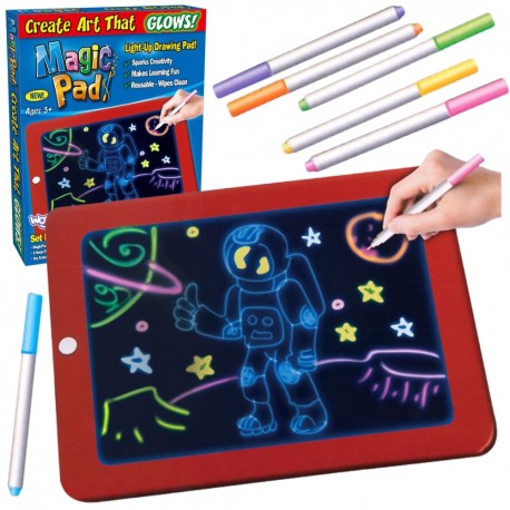 WOOPIE Magiczny Tablet Do Rysowania Neonowe Kolory