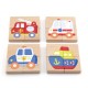 Układanka Drewniana Puzzle Owady 4 Klocki 6 Obrazków Viga Toys