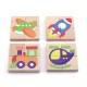 Układanka Drewniana Puzzle Owady 4 Klocki 6 Obrazków Viga Toys