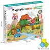 WOOPIE Magnetyczne Klocki Konstrukcyjne 7,5 cm Dino 30 el.