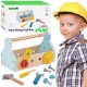 TOOKY TOY Drewniana Skrzynka z Narzędziami Zestaw 18 el.