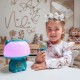 WOOPIE Multifunkcyjna Lampka RGB Głośnik Bluetooth Karaoke Modulator Głosu Karta SD AUX Turkusowa
