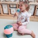 WOOPIE Multifunkcyjna Lampka RGB Głośnik Bluetooth Karaoke Modulator Głosu Karta SD AUX Turkusowa