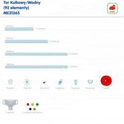 MATSERKIDZ Zestaw do Budowy Toru Wodnego 92el.