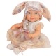 WOOPIE ROYAL Lalka Bobas 24 cm w Sukience i Czapeczce Króliczka