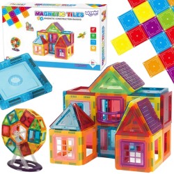 WOOPIE Klocki Magnetyczne 3D Edukacyjne Neodymowe Panele Dla Dzieci
