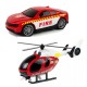 WOOPIE Zestaw Pojazdów Laweta Strażacka Helikopter Samochód Dźwięk Światła