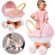 SMOBY Baby Nurse Wózek Głęboki z Plastikowym Daszkiem