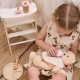 Viga PolarB Drewniany Zestaw do Karmienia Lalki Torba - z Butelką i Śliniaczkiem