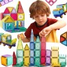 WOOPIE Klocki Magnetyczne Konstrukcyjne 3D Zestaw Edukacyjny Zamek Pojazdy 110 el.