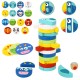 TOOKY TOY Jenga dla Dzieci Klocki Zwierzęta Gra Zręcznościowa