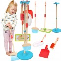 TOOKY TOY Drewniany Zestaw do Sprzątania dla Dzieci 6 el.