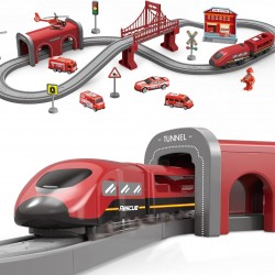 WOOPIE Zestaw Kolejka Elektryczna Pendolino Straż Pożarna 66el.