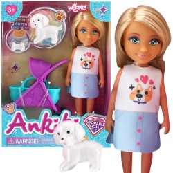 WOOPIE Laleczka z Wózkiem i Pieskiem