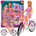 WOOPIE ROYAL Lalka Lily Rowerzystka Bobas w Foteliku Rower
