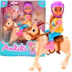 WOOPIE Zestaw Laleczka Jeździecka z Koniem