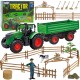 WOOPIE Zestaw Mini Farma Traktor Zwierzęta Osada Farma Rolnik Narzędzia