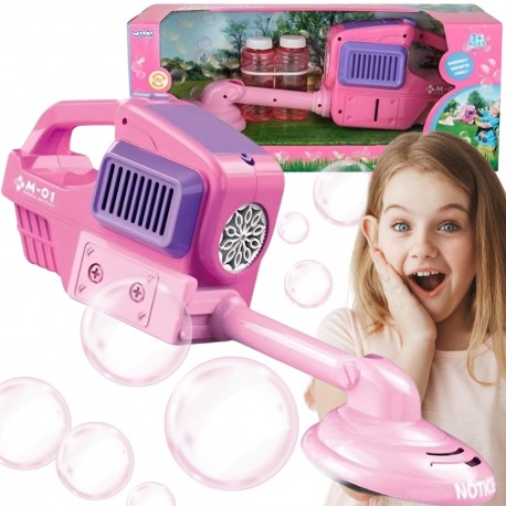 WOOPIE Maszyna do Robienia Baniek Mydlanych Kosiarka Różowa