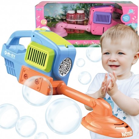 WOOPIE Maszyna do Robienia Baniek Mydlanych Kosiarka Niebieska