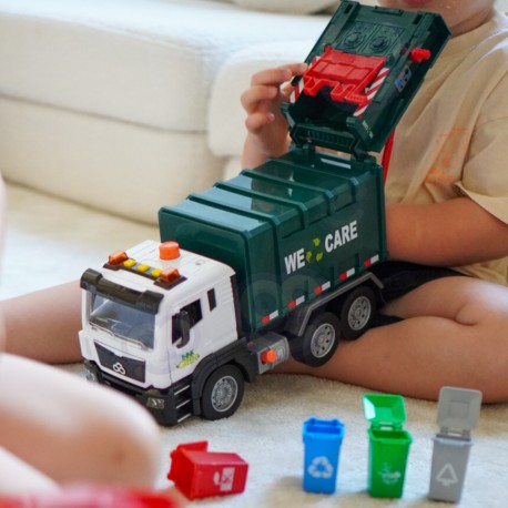 WOOPIE Śmieciarka Ciężarówka Segregacja Śmieci - skala 1:10