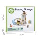 WOOPIE GREEN Drewniany Parking Piętrowy z Autkami i Figurkami