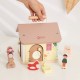 CLASSIC WORLD Drewniany Domek Sensoryczny Edukacyjny z Zamkami Kłódkami 11 el.