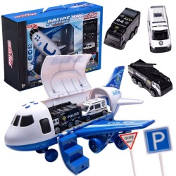 WOOPIE Samolot Transportowy Duży z Wozami Policyjnymi