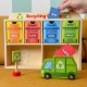 TOOKY TOY Drewniane Centrum Recyklingu Edukacyjny Sorter
