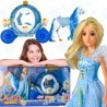 WOOPIE ROYAL Lalka Lodowa Księżniczka Lily i Magiczny Duży Powóz Karoca Akcesoria