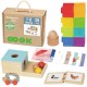 TOOKY TOY Box Pudełko XXL Montessori Edukacyjne 6w1 Sensoryczne 7-8 Mies
