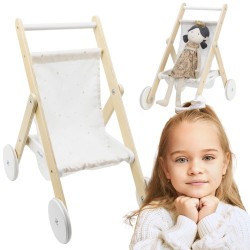 VIGA Drewniany Wózek dla Lalek