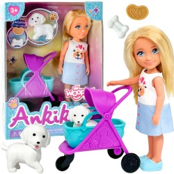 WOOPIE Laleczka z Wózkiem i Pieskiem