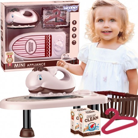 WOOPIE Zestaw do Prasowania 2w1 Deska Żelazko z Muzyką 7 el.