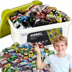 WOOPIE Zestaw Aut w Kuferku 50 el. + Mapka